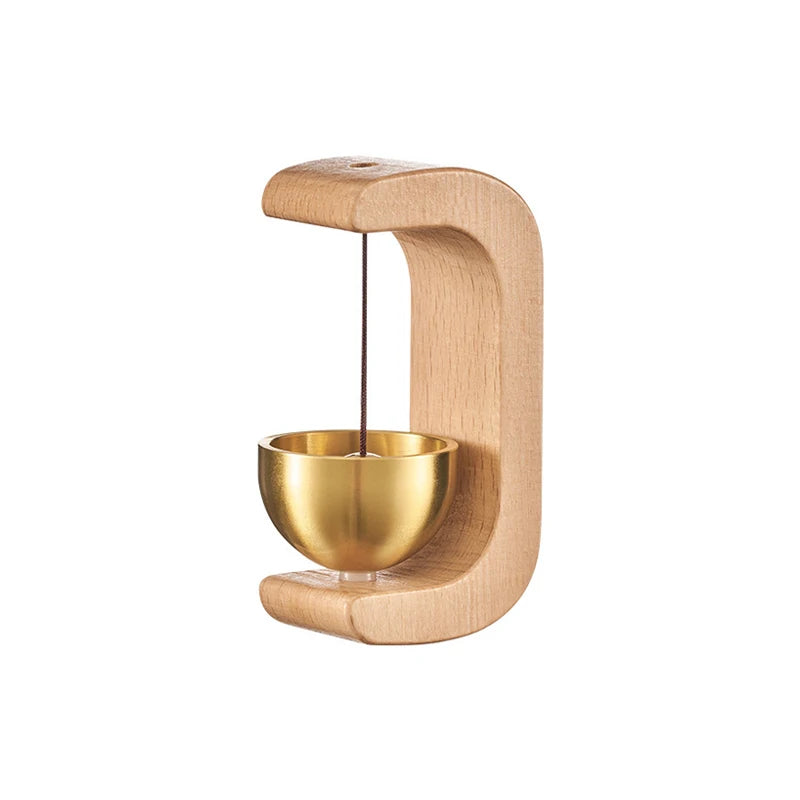 Dopamine Wind-bell Magnetic Inhalation Home Wind-bell Beech Car Into The Door To Remind The Bell Copper Bell Walnut Copper Ornam