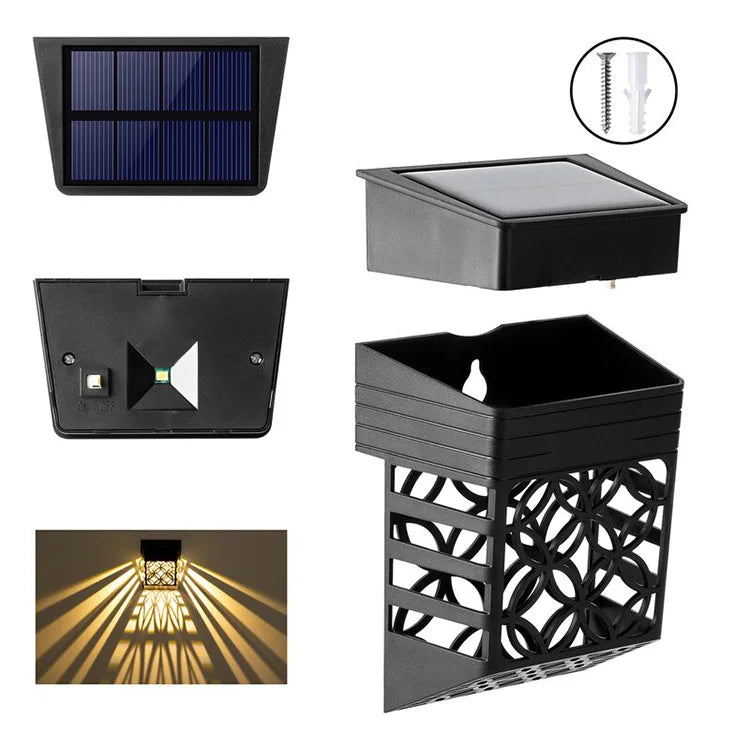 Solar Light IP65 Waterproof Landscape Wall Washer Lights Garden Outdoor Decor Solar Panel Power Home Courtyard Balcony Lights