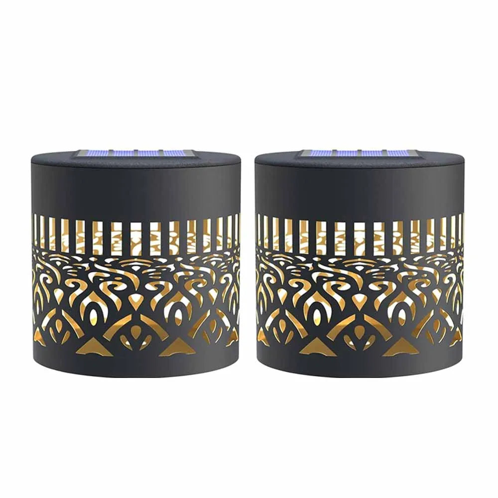 Outdoor Garden Solar Light Iron Art Hanging Light Hollow LED Landscape Light Garden Decoration Projection Light Waterproof