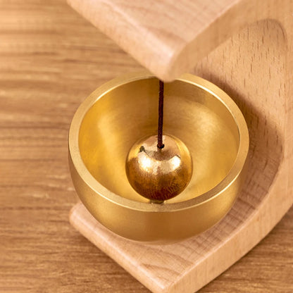 Dopamine Wind-bell Magnetic Inhalation Home Wind-bell Beech Car Into The Door To Remind The Bell Copper Bell Walnut Copper Ornam