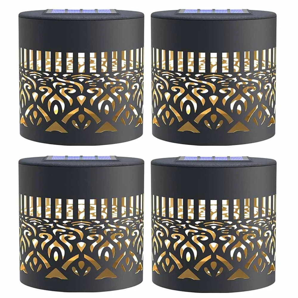 Outdoor Garden Solar Light Iron Art Hanging Light Hollow LED Landscape Light Garden Decoration Projection Light Waterproof