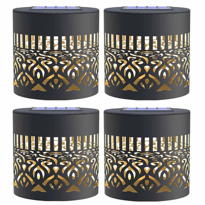 Outdoor Garden Solar Light Iron Art Hanging Light Hollow LED Landscape Light Garden Decoration Projection Light Waterproof