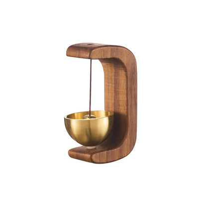Dopamine Wind-bell Magnetic Inhalation Home Wind-bell Beech Car Into The Door To Remind The Bell Copper Bell Walnut Copper Ornam