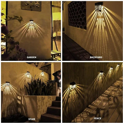 Solar Light IP65 Waterproof Landscape Wall Washer Lights Garden Outdoor Decor Solar Panel Power Home Courtyard Balcony Lights