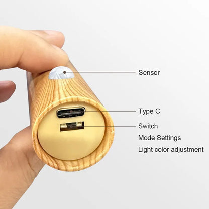 זוג מנורות לד נטענות עם מגנט
