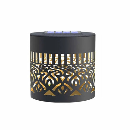 Outdoor Garden Solar Light Iron Art Hanging Light Hollow LED Landscape Light Garden Decoration Projection Light Waterproof