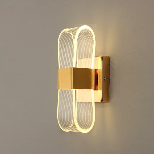 Nordic luxury wall lamp LED bedside lamp Aluminum wall light Modern Living room background wall decorative light